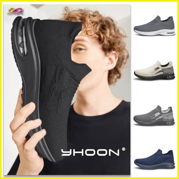Lightweight Slip On Athletic Sneakers Running Gym Workout Tennis Shoes main image 4